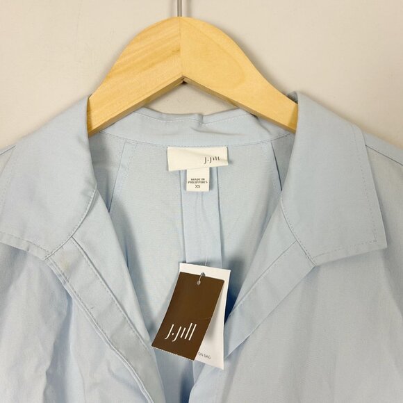 NEW J.Jill Blue Button Down Tunic Shirt Classic Size XS Women's - Picture 3 of 3